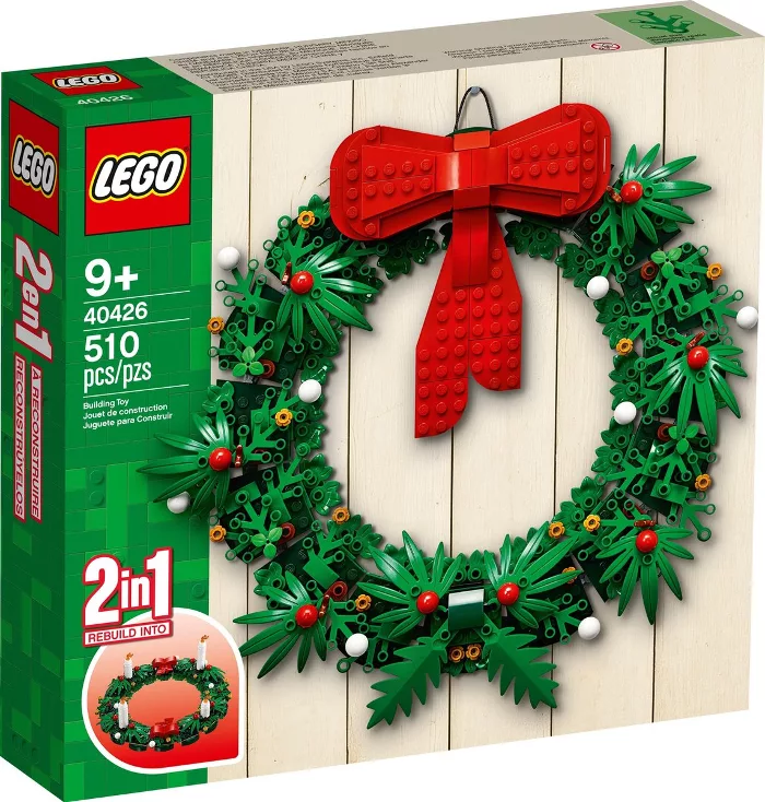 Lego kerstsfeer kerstkrans